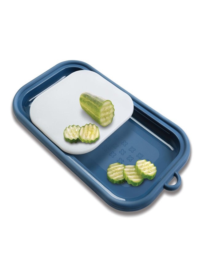 All Time - 406829-1 Plastics Easy Chop Chopping Board, Blue - Image 2